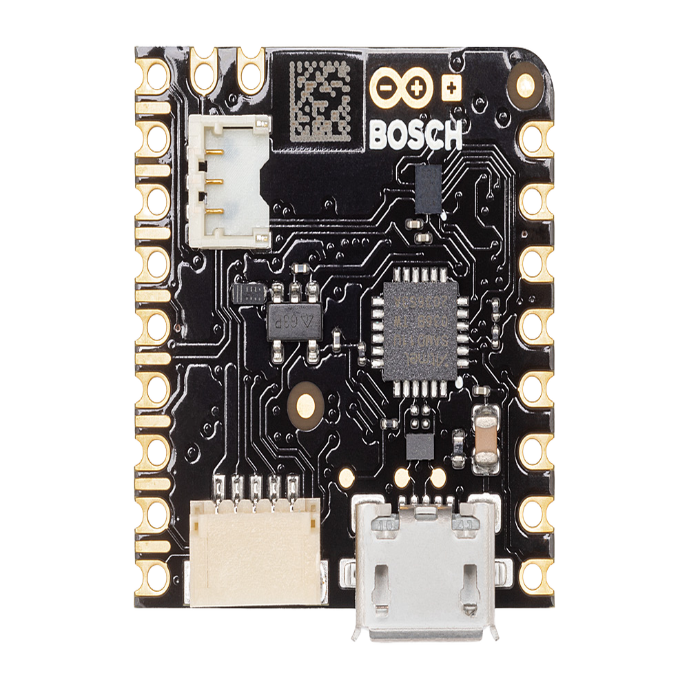 Placa de Desarrollo IoT / Arduino Nicla Sense ME / 4 Sensores Bosch Industrial / Bluetooth 5.0 / nRF52832 Cortex-M4F 64MHz / 512KB Flash + 2MB Externa / BHI260AP IMU 6 Ejes / BME688 Gas VOC / BMP390 Presión / BMM150 Magnetómetro - Image 4