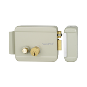 Cerradura Eléctrica con Botón de Salida/ Incluye Llave  / Exterior / Derecha (ACCESSRIMB)