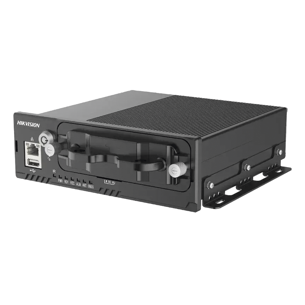 DVR Móvil 1080P (2 Megapixel) / 4 Canales TURBO + 4 Canales IP / GPS integrado / Sensor G / Alarmas I/O / Alimentación 9-36VCC