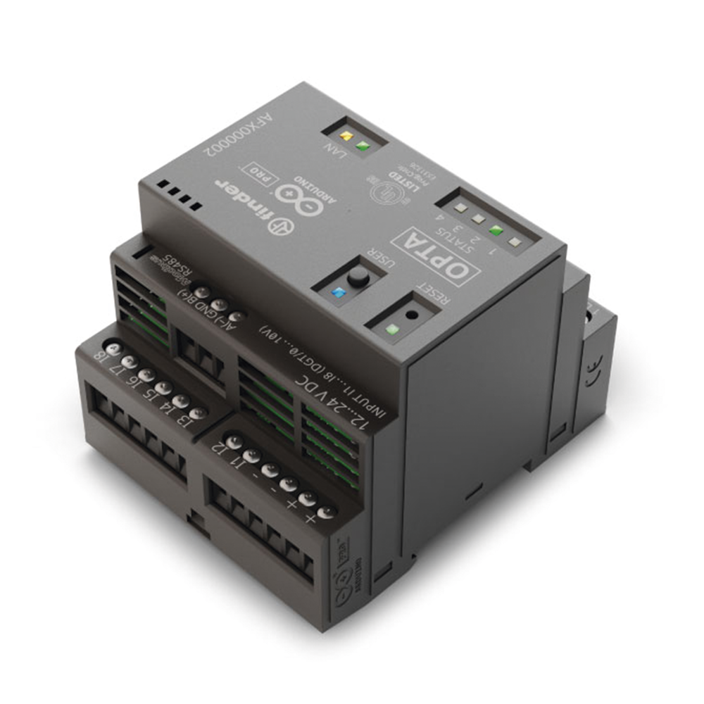 PLC Industrial Arduino Opta / Micro PLC IoT / Dual-core STM32H747XI / 8 Entradas Analógicas-Digitales / 4 Relés 10A / Ethernet / RS-485 / WiFi / Bluetooth / Programación IEC-61131-3 / IP20 - Image 2