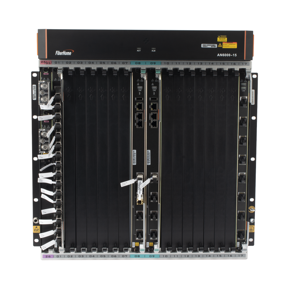 OLT Carrier Class Modular GPON, 14 Ranuras de Servicio, Incluye 1 Tarjeta de Servicio, Doble fuente -48Vcc, 11 UR, Gestión por UNM2000, CLI, Incluye Instalación de software UNM2000, (Interoperabilidad con ONU´s de Terceros sin Costo) - Image 2
