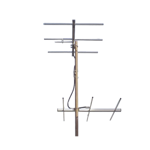 Juego de antena bidireccional, 3 elementos, 3 dB, Canal 12