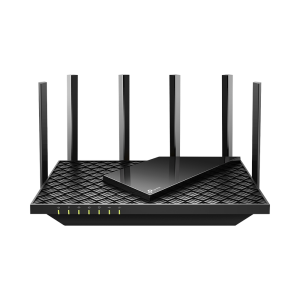 Router WiFi 6 Doble Banda / AX5400 MU-MIMO 4X4 y OFDMA / 1 puerto WAN 10/100/1000 Mbps / 4 puertos LAN 10/100/1000 Mbps / 1 puerto USB 3.0 /  6 potentes antenas / Administración App (Tether) o Página web / Protección HomeShield