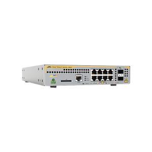 Switch Industrial-Lite PoE+ administrable capa 2 de 8 Puertos 10/100/1000 Mbps + 2 puertos SFP, 124 W