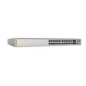 Switch L3 Stackable, 24x 10/100/1000-T PoE+, 4x SFP+, Fuente redundante integradas 740 Watts (TAA compliant version)