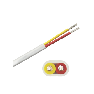 Rollo de cable plano grado marino calibre 14, de 2 conductores (rojo y amarillo) de 250 pies (76.2 m)