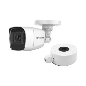 KIT DE CÁMARA + MONTAJE / Cámara Bala TURBOHD 2 Megapixel (1080p) / Gran Angular 106° / Lente 2.8 mm / 25 mts IR EXIR / Exterior IP66 / 4 Tecnologías / dWDR (B8TURBOG2P/A/XPS)