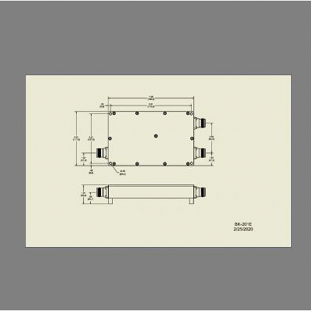 DIPLEXOR 617-960/1695-2700MHz 250W -161dBc 4.3-10 IP67 . - Image 2