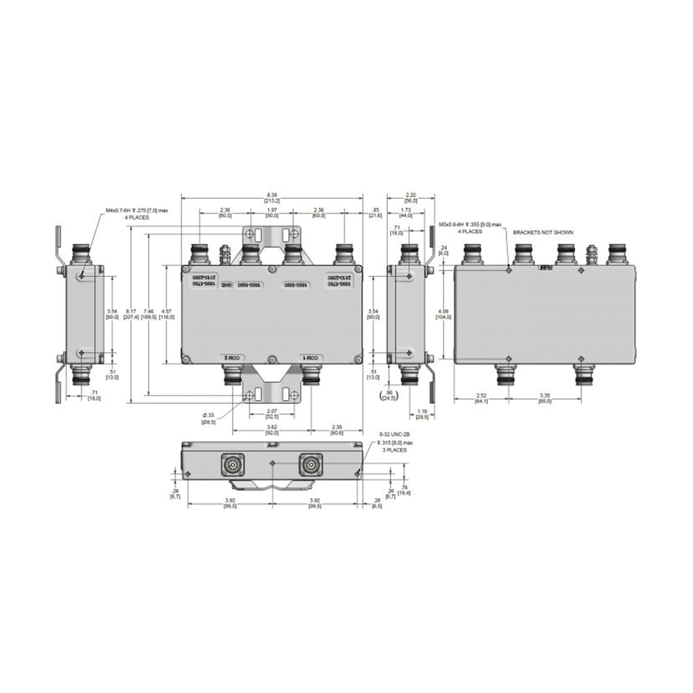 DIPLEXOR Dual PCS/AWS+WCS 100W -161dBc 4.3-10 IP67 . - Image 2