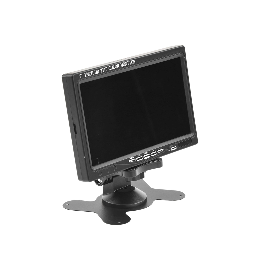 Monitor 7" TFT-LCD ideal para colocar en vehículos o DVR/NVR. Entradas de video HDMI, VGA y RCA (CVBS) - Image 3