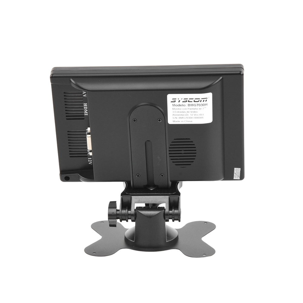 Monitor 7" TFT-LCD ideal para colocar en vehículos o DVR/NVR. Entradas de video HDMI, VGA y RCA (CVBS) - Image 6