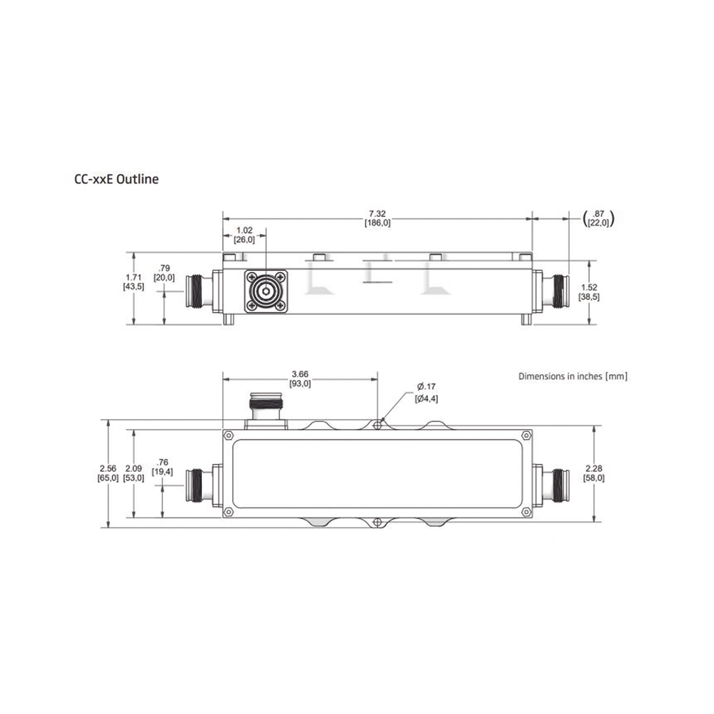 Acoplador direccional 30dB 575-2700MHz 300W - 161 dBc 4.3 - 10 IP67 - Image 2