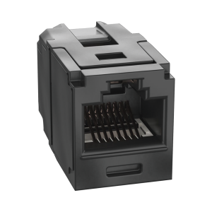 M?dulo Acoplador RJ45 a RJ45, Mini-Com, Categor?a 6A, Color Negro