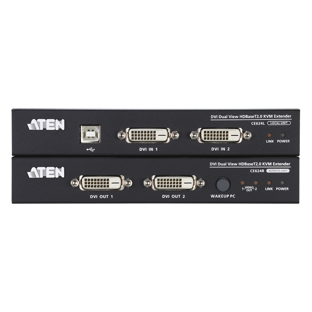 Extensor KVM | HDBaseT™ | 2.0 DVI dual display USB | 1920 x 1200 a 100m - Image 2
