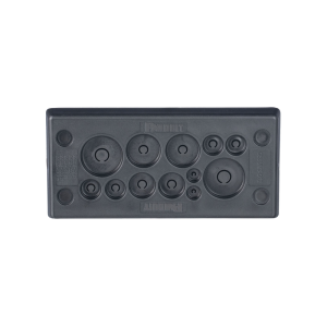 Pasacables Rectangular de Membrana, IP66, 3.39" x 1.42", 12 orificios, para Cables no Terminados. Color Negro