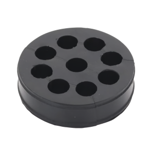 Inserto de Caucho de 4" Con Nueve Orificios para Cable de 1/2 in