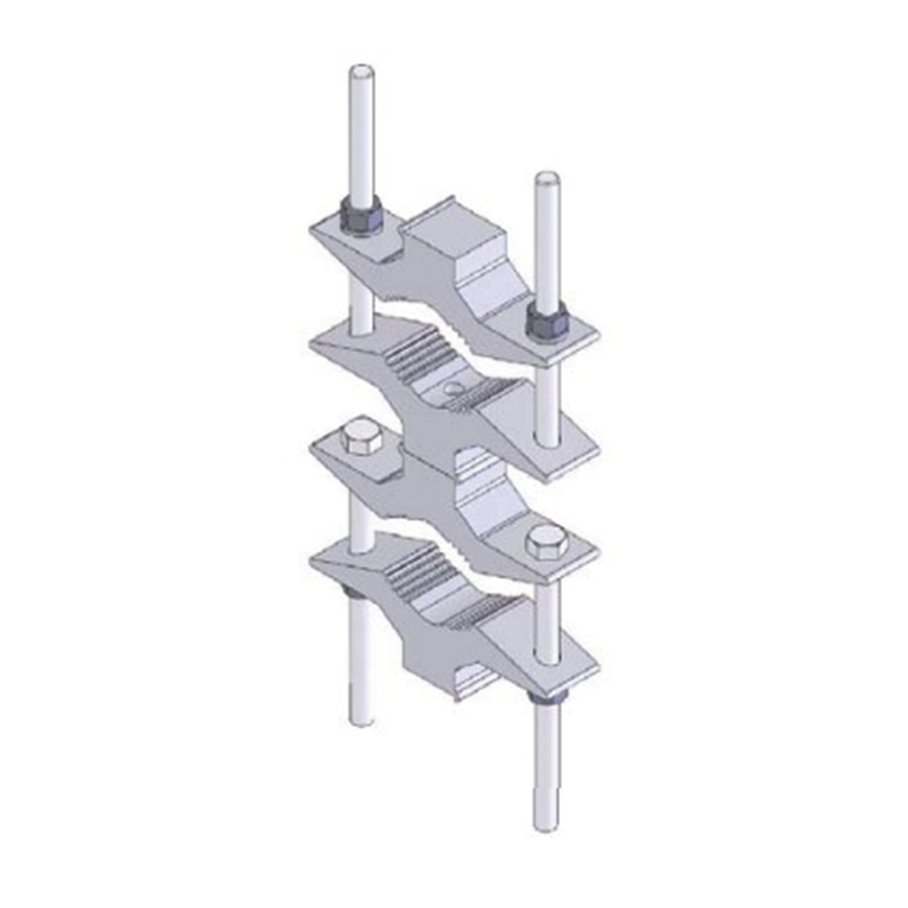 Juego Sencillo en Aluminio de Abrazadera Dual para Mástiles de 7.31 a 11.43 cm. de Diámetro (REQ. 2 x Antena). - Image 2