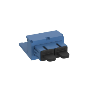 M?dulo Acoplador SC Duplex, para Fibra ?ptica Monomodo OS1/OS2, Tipo Mini-Com, Color Azul