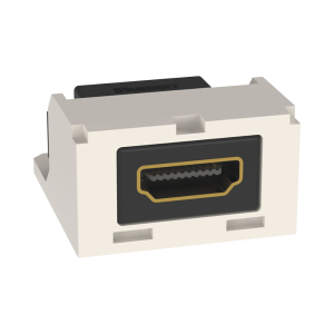 M?dulo Acoplador HDMI 2.0, Hembra a Hembra Tipo-A, Categor?a 2, Uso en 2 Puertos Mini-Com, Color Blanco Mate