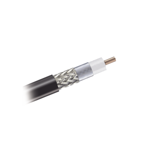 Cable Coaxial 90% de Blindaje, Certificaci?n RoHS, Conductor de Cobre Revestido de Aluminio, 50 Ohms, Carrete de 300 Metros (984.25 Pies)
