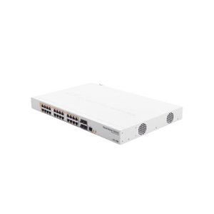 CRS328-24P-4S+RM - 24 port Gigabit Ethernet router/switch with four 10Gbps SFP+  (CRS328-24P-4S+RM)