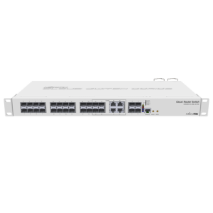 (CRS328-4C-20S-4S+RM) Cloud Router Switch Administrable L3, 4 puertos combo TP/SFP, 20 Puertos SFP, 4 Puertos SFP+ (CRS328-4C-20S-4S+RM)