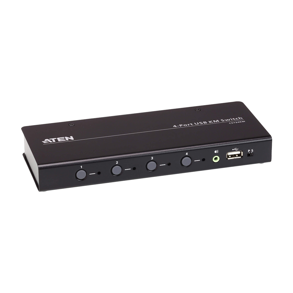 Switch KM USB| 4 Puertos | Boundless Switching | RS232 | Controla 4 Computadoras con 1 Teclado/Mouse - Image 2