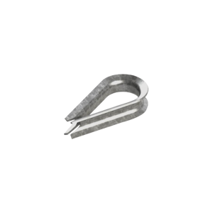 Cuello/ Guardacabo/ Rozadera para Cable de 3/8" de Acero Galv. por Inmersión.