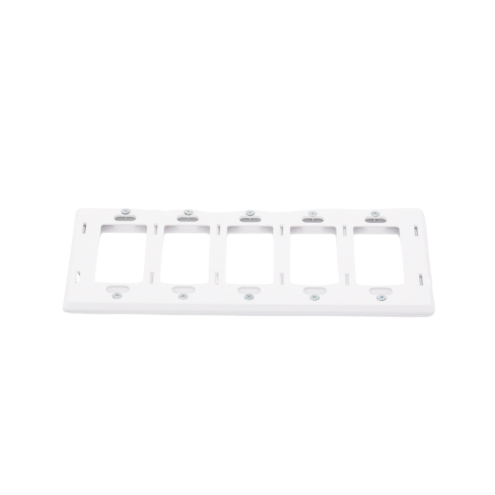 Placa de pared 5 espacios, para atenuador (dimmer), switch ó control remoto PICO inalámbrico - Image 3