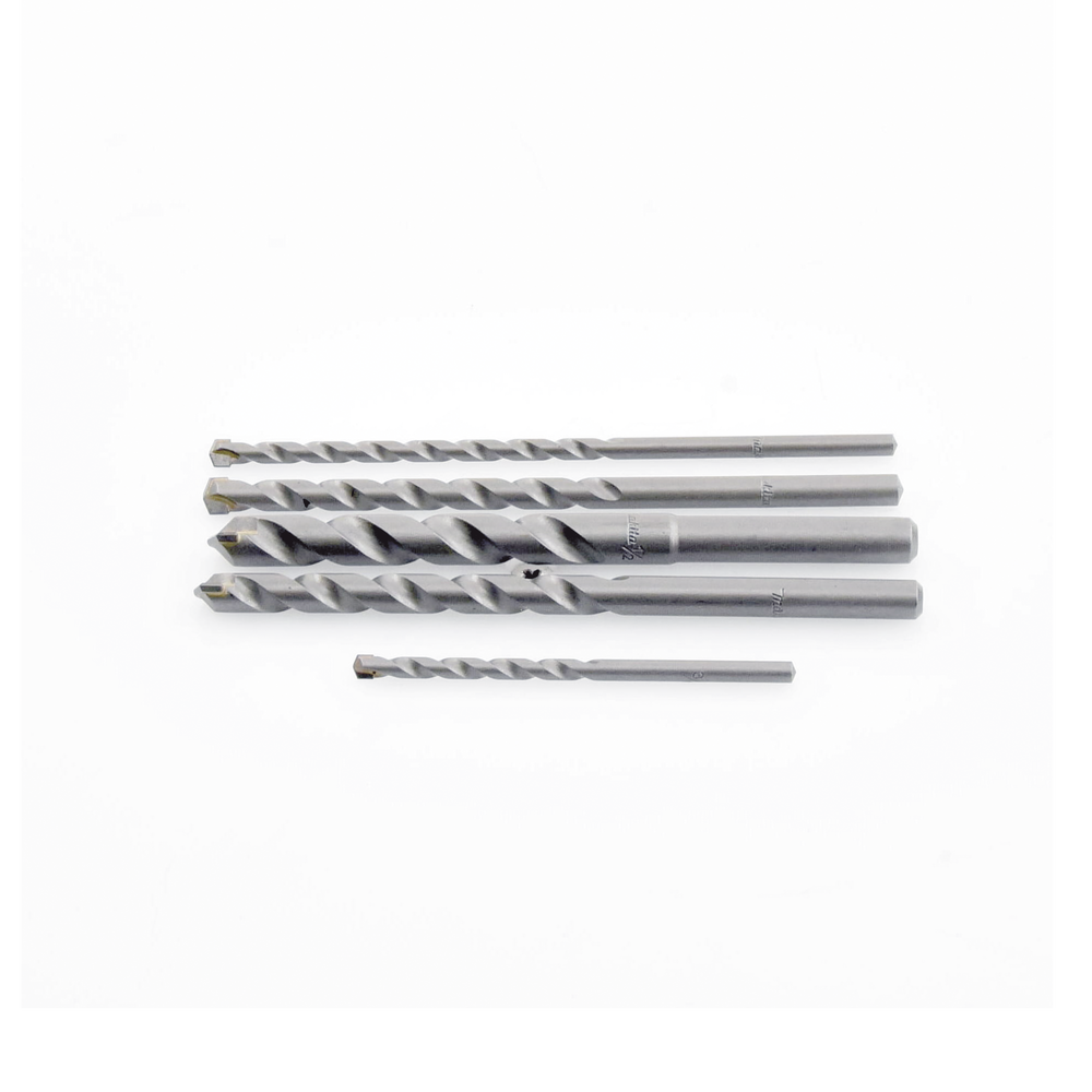 Juego de 5 Pzas. de Broca para Concreto, Zanco Recto (3/16", 1/4", 5/16", 3/8" y 1/2"). - Image 4