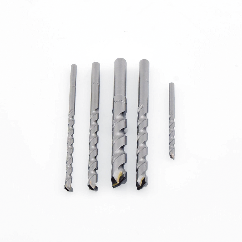 Juego de 5 Pzas. de Broca para Concreto, Zanco Recto (3/16", 1/4", 5/16", 3/8" y 1/2"). - Image 5