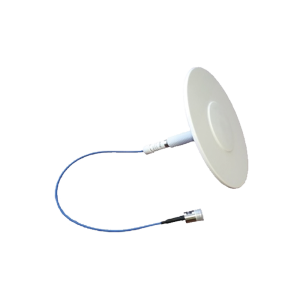 Antena plana blanca DAS para techo, 698-2700 MHz, bajo PIM, N Hembra.
