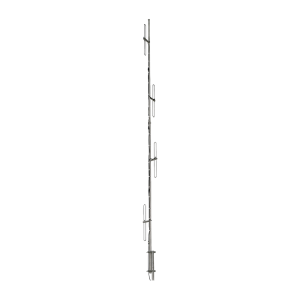Antena Base VHF, de 4 Dipolos, Rango de Frecuencia 138 - 150 MHz.