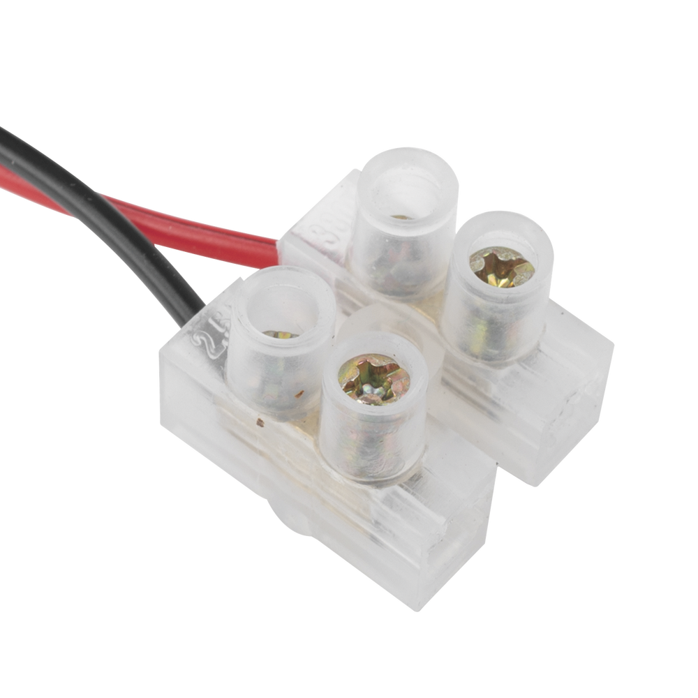 Cable de Alimentación con Conector Macho a Bloque de Terminal Atornillable / Calibre 18 AWG / Longitud 28.5 cm (11.22 Pulgadas) / Ideal para Alimentación de Cámaras - Image 2