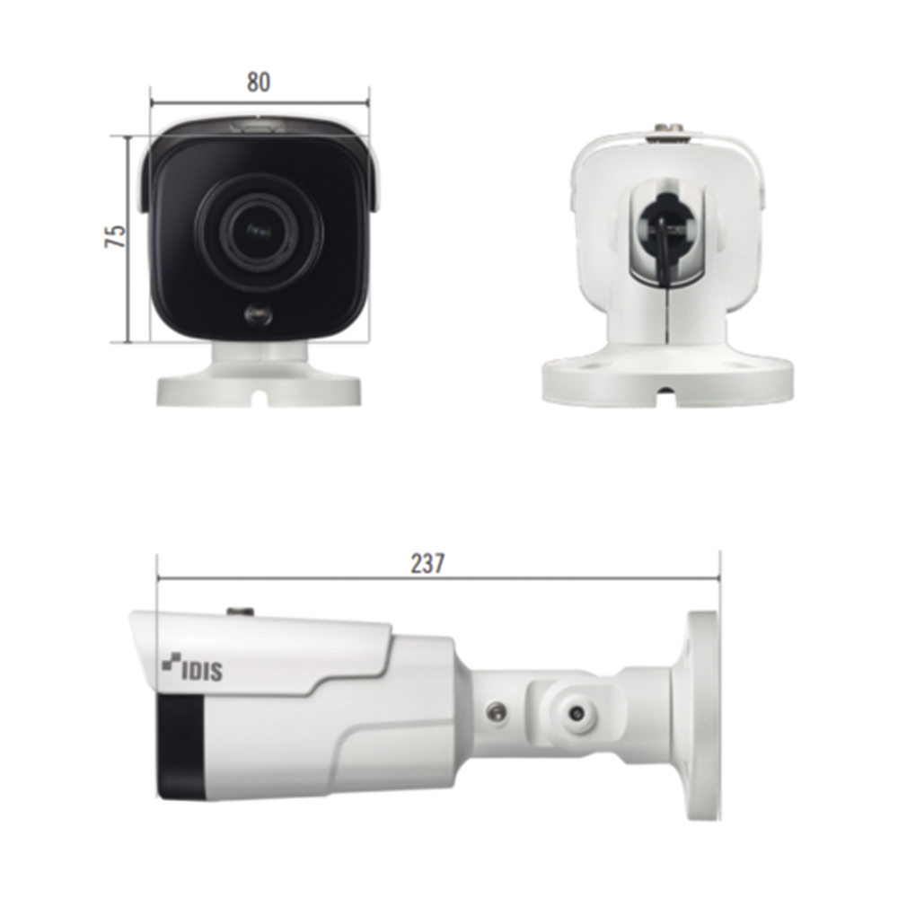 Bala IP 8 MP | IK10/IP67 | IR 40 M | Entrada/Salida de Alarma | POE | Audio de Dos Vias | MicroSD (256 GB) - Image 2