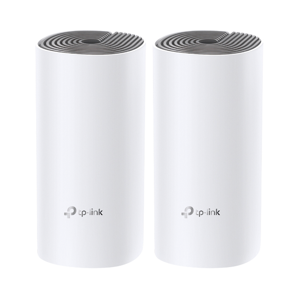 Kit de Router inalámbrico mesh Deco E4 para Hogar / Doble banda AC 1200 / 2 puertos 10/100 Mbps / Compatible con amazon alexa.