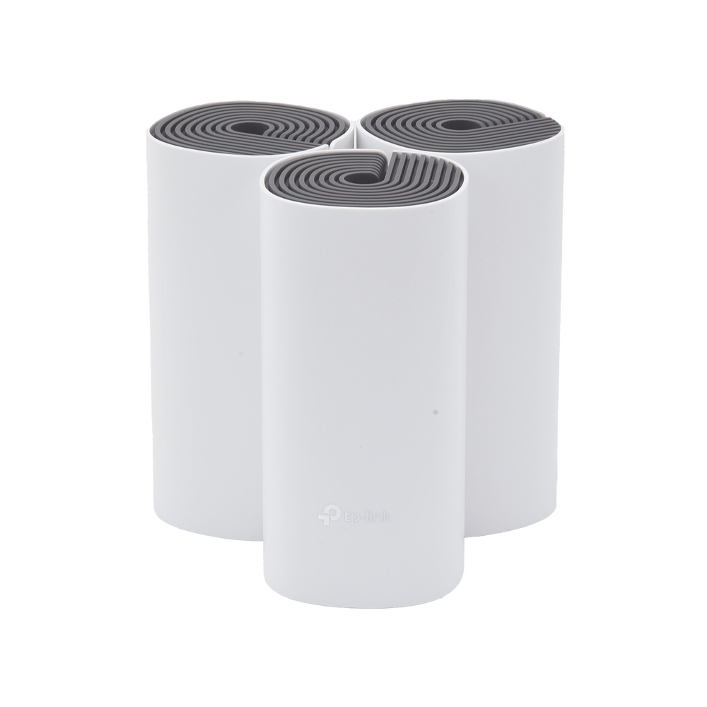 Kit de Router inalámbrico mesh Deco E4 para Hogar / Doble banda AC 1200 / 2 puertos 10/100 Mbps / Compatible con amazon alexa.
