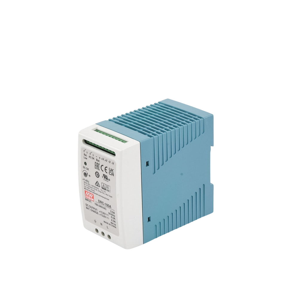 Fuente de poder Riel Din 12V, 100W con Cargador de Batería - Image 2