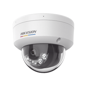 [Dual Light + ColorVu] Domo IP 6 Megapixel / Lente 2.8 mm / 30 mts IR + 30 mts Luz Blanca / Micrófono Integrado / ACUSENSE Lite / Exterior IP67 / IK08 / dWDR / PoE / Micro SD