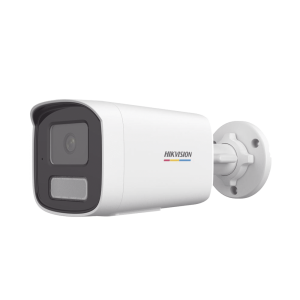 [Dual Light + ColorVu] Bala IP 2 Megapixel / Lente 4 mm / 50 mts IR + 50 mts Luz Blanca / Micrófono Integrado / ACUSENSE Lite / Exterior IP67 / dWDR / PoE / Micro SD