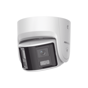 [FlexVu] [PROTECCIÓN ACTIVA] Turret IP Panorámica 4 Megapíxel / 2 Lentes 2.8 mm (180°) / Imagen a Color 24/7 (ColorVu) / PoE / WDR 130° / IP67 / ACUSENSE / Luz Estroboscópica y Alarma Audible / 30 mts Luz Blanca / Mic (DS-2CD2347G2P-LSU/SL(C))