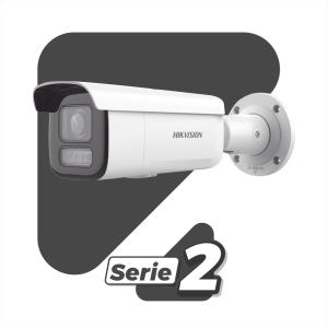 [Dual Light + 2 Micrófonos Integrados] Bala IP 2 Megapixel / Lente Mot. 2.8 a 12 mm / 60 mts Luz Blanca + 60 mts IR / ACUSENSE / Exterior IP67 / IK10 / WDR 120 dB / PoE+  / Alarmas I/O / Micro SD / Metal / IK10 / ACUSEEK