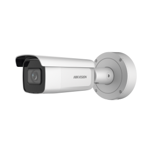 Bala IP 8 Megapixel (4K) / Lente Mot. 2.7 a 13.5 mm / 60 mts IR EXIR / Exterior IP66 / IK10 / DARKFIGHTER / Audio y Alarma I/O / PoE+ / ONVIF / Micro SD / 4 Analíticos: AcuSense, Deteccion Facial, Conteo de Personas por Cruce y Zona