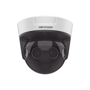 PanoVu Series / Vista Panorámica 180° / 8 Megapixel en Total / 4 Lentes 2.8 mm (2 Megapixel) / 20 mts IR EXIR / Exterior IP67 / IK10 / 12 Vcc / PoE+ / MicroSD
