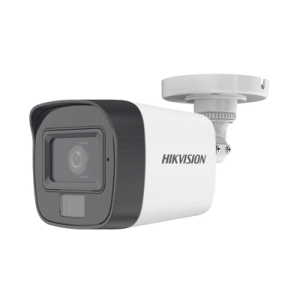 [Dual Light + ColorVu] Bala TURBOHD 2 Megapixel (1080p) / Lente 2.8 mm / 30 mts IR EXIR + 20 mts Luz Blanca / Micrófono Integrado / Gran Angular 101° / Exterior IP67 / 4 Tecnologías (DS-2CE16D0T-LFS)