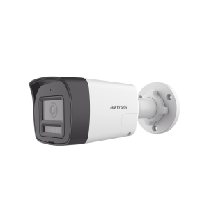 [Audio Bidireccional + Dual Light + ColorVu] Bala TURBOHD 3K  (5 Megapixel) / Lente 2.8 mm Angulo de vision 112° / 30 mts IR EXIR + 20 mts Luz Blanca / Micrófono y Bocina Integrado / Exterior IP67 / Metal / dWDR