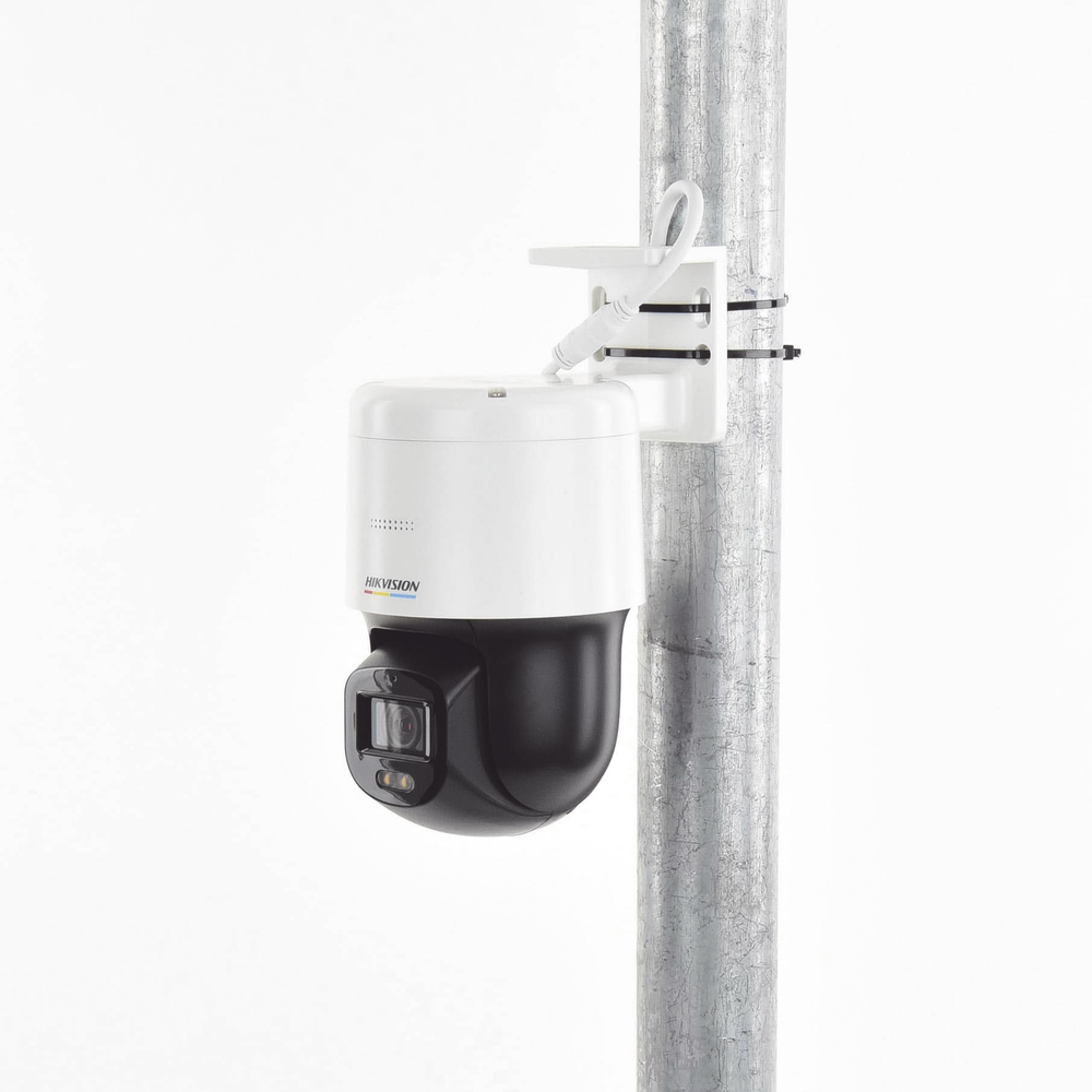 Domo PT IP 4 Megapixel / Lente 4 mm / Luz Blanca 30 mts / dWDR / PoE / IP66 / Micrófono y Bocina Interconstruido / Micro SD / Incluye Montaje de Pared y Techo - Image 3