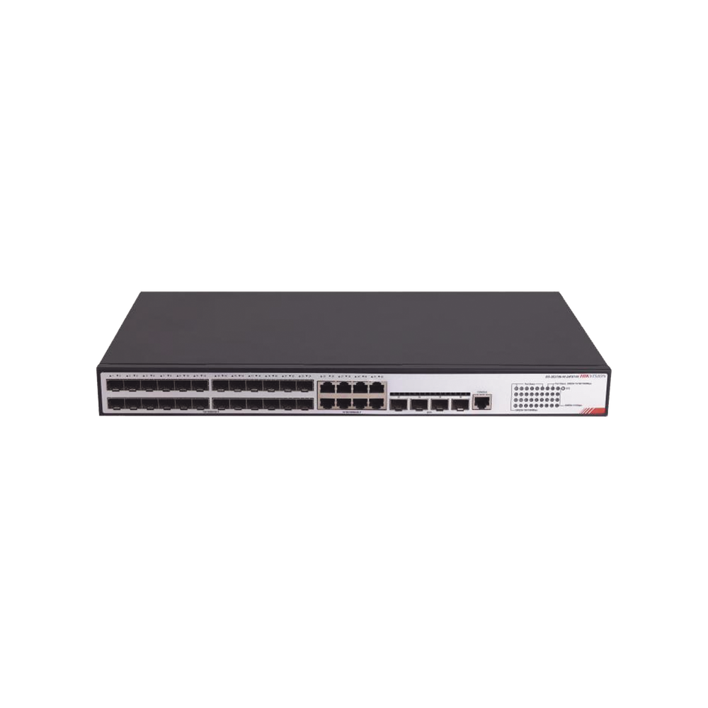 Switch Gigabit / Administrable / 24 Puertos SFP GE / 8 Puertos RJ45 GE / 4 Puertos SFP de 10G / Configuración Nube Hik-PartnerPro / Soporta IGMP