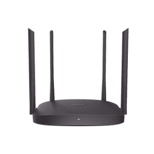 Router Inalámbrico WISP / Hasta 1200 Mbps / Doble Banda AC (2.4 GHz y 5 GHz) / 3 Puertos LAN 10/100 Mbps + 1 Puerto WAN 10/100 Mbps / 4 Antenas Externas Omnidireccional de 5 dBi / Interior (DS-3WR12C)