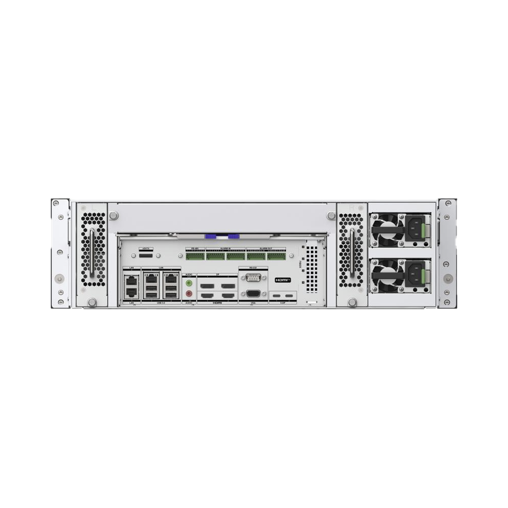 NVR 32 Megapixel (8K) / 128 canales IP / 16 Bahías de Disco Duro / 4 Puertos de Red / Soporta RAID con Hot Swap / Fuente Redundante / NVR de Alto Desempeño - Image 4